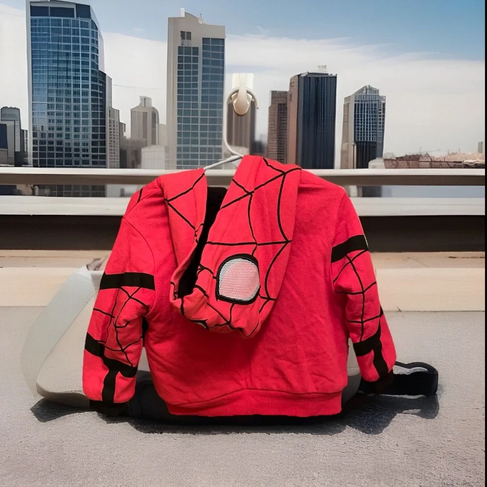 3D Dinosaur Zip Up Hoodie With Drawstrings Glows In Dark Spikes On Sleeve Jacket